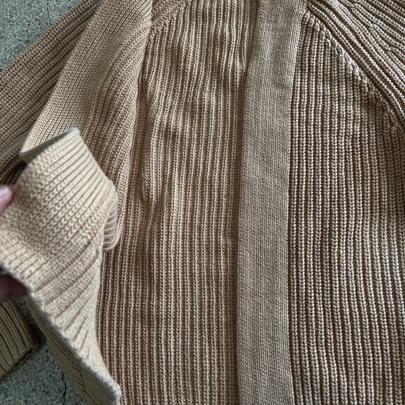 GAP Kids Chunky Knit Open Front Cardigan Beige XXL Cotton - Picture 7 of 11